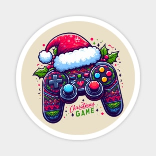 Video Game Controller Christmas Santa Gamer Boys Magnet